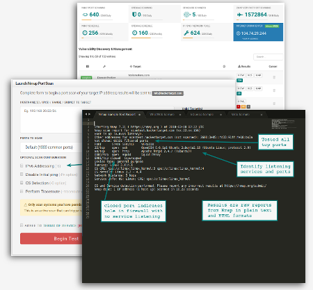 Nmap Online Port Scanner Screenshots